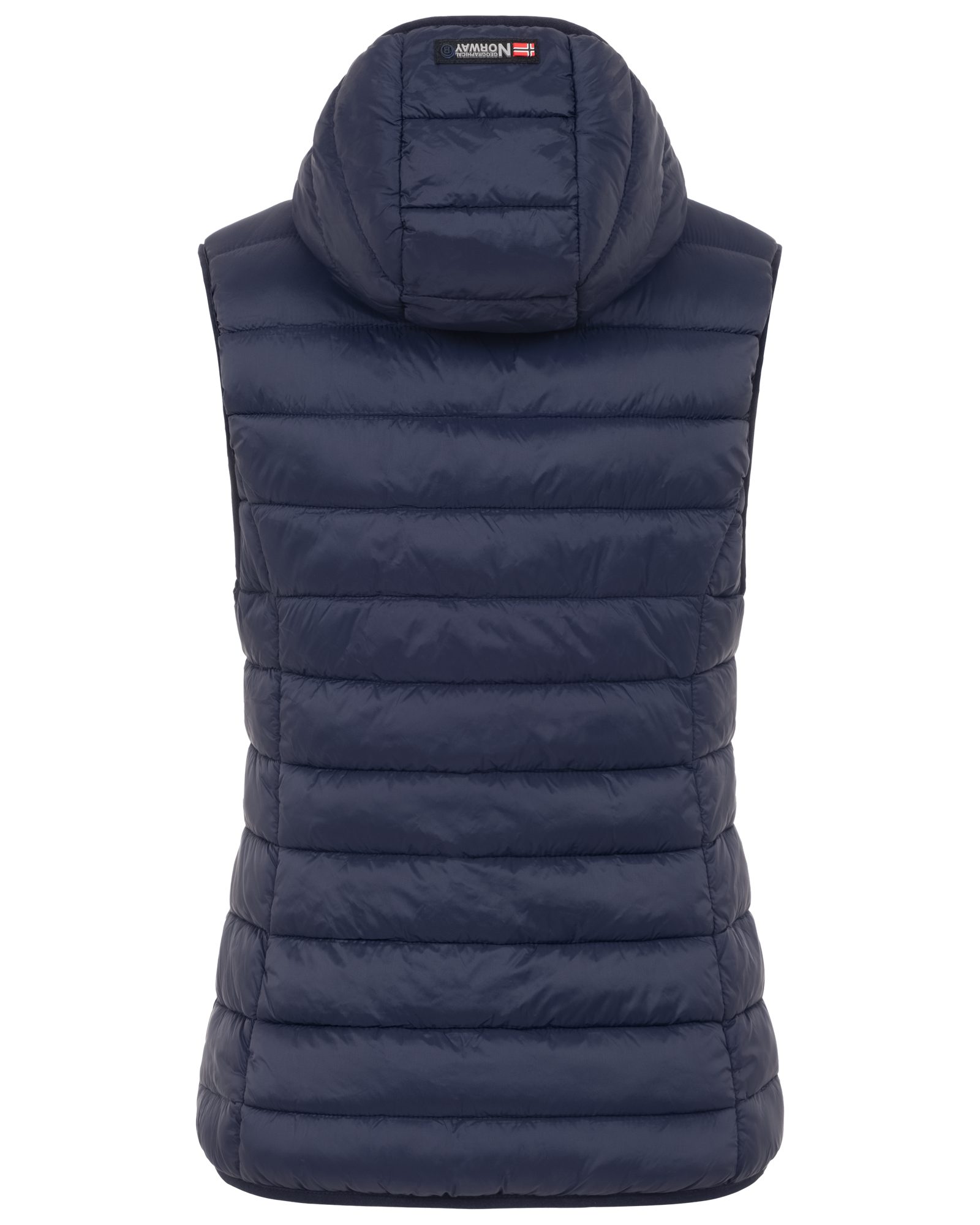 Geographical Norway Steppweste Damen Steppweste mit Kapuze sportlich Übergangs Weste Herbst Winter