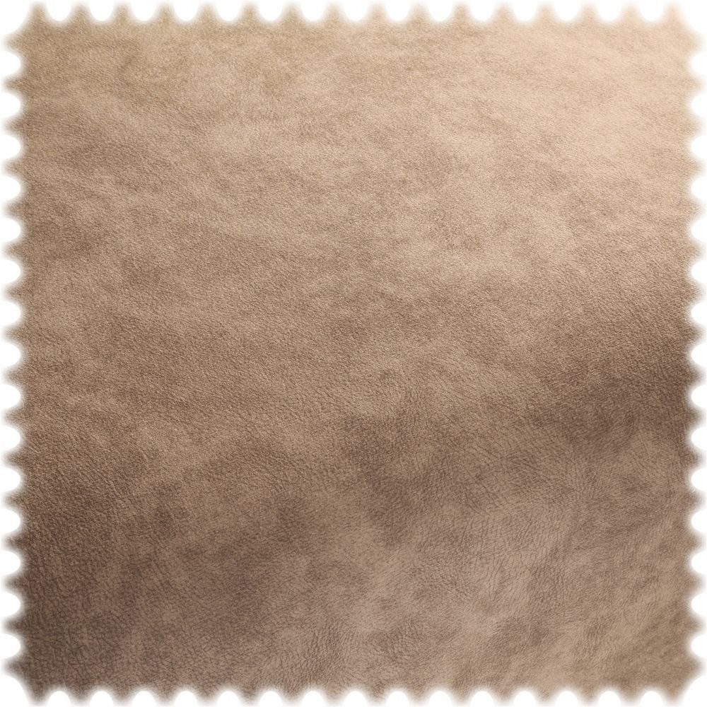 Heiro Stoff Microfaser Möbelstoff Nubuk Taupe in Wildleder-Optik, Polsterstoff Meterware - Breite:142 cm