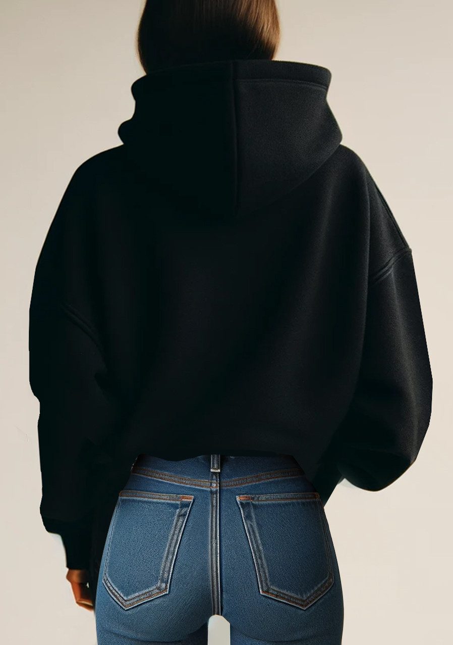 RMK Kapuzenpullover Damen Hoodie Pullover Loose Fit Oversize Love Liebe mit günstig online kaufen