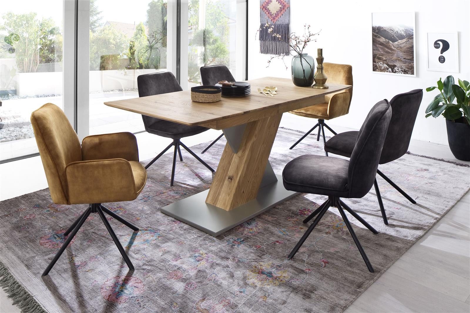 MCA furniture Polsterstuhl 60 x 89 x 64 cm (B/H/T) (2er Set)