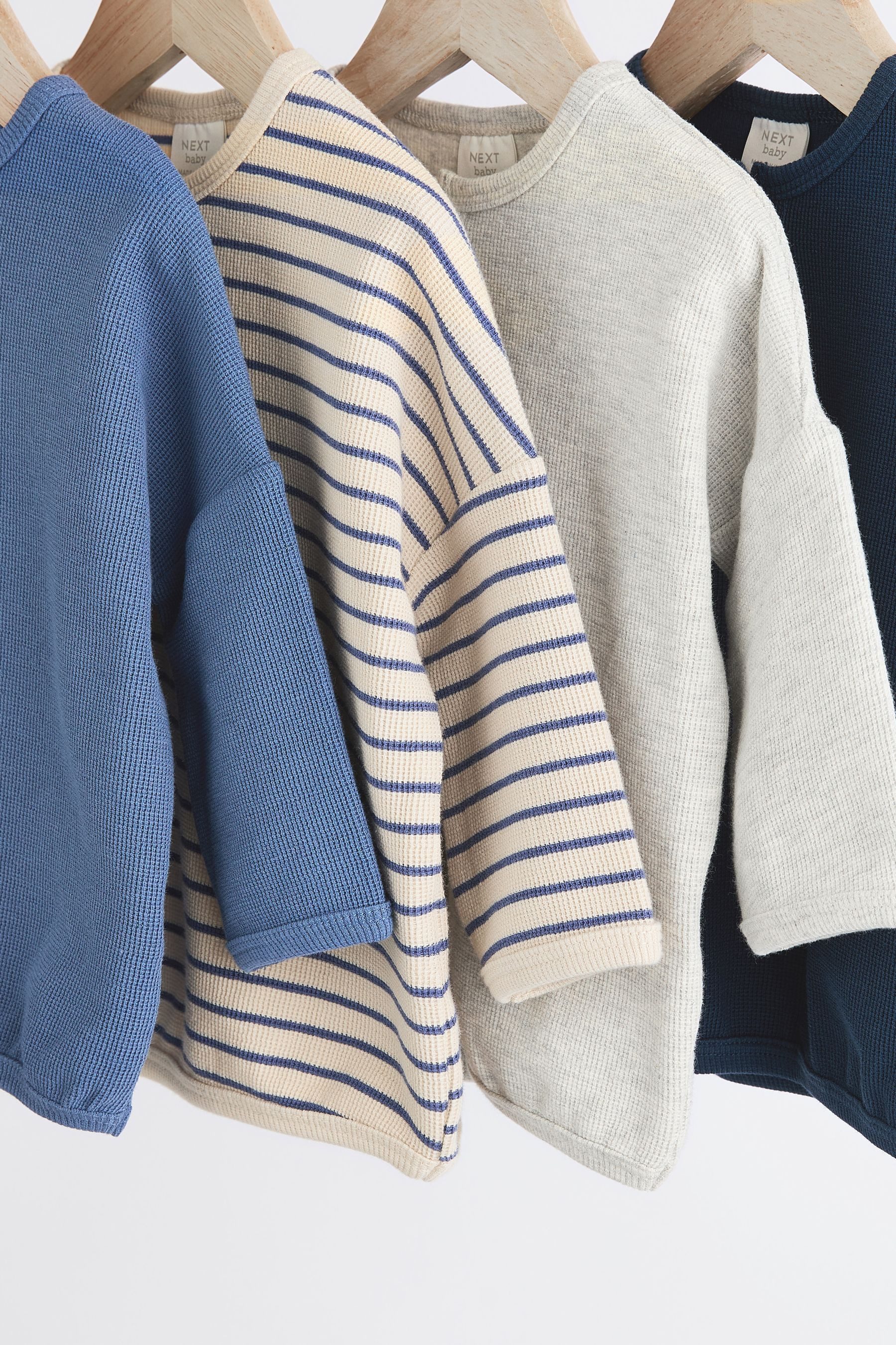 Next Langarmshirt Langarmshirts für Babys, 4er-Pack (4-tlg)