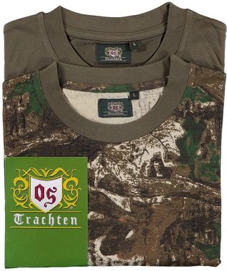 orbis T-Shirt T-Shirts im 2er Pack (Doppelpack) oliv/camouflage von Oefele Jagd NEU