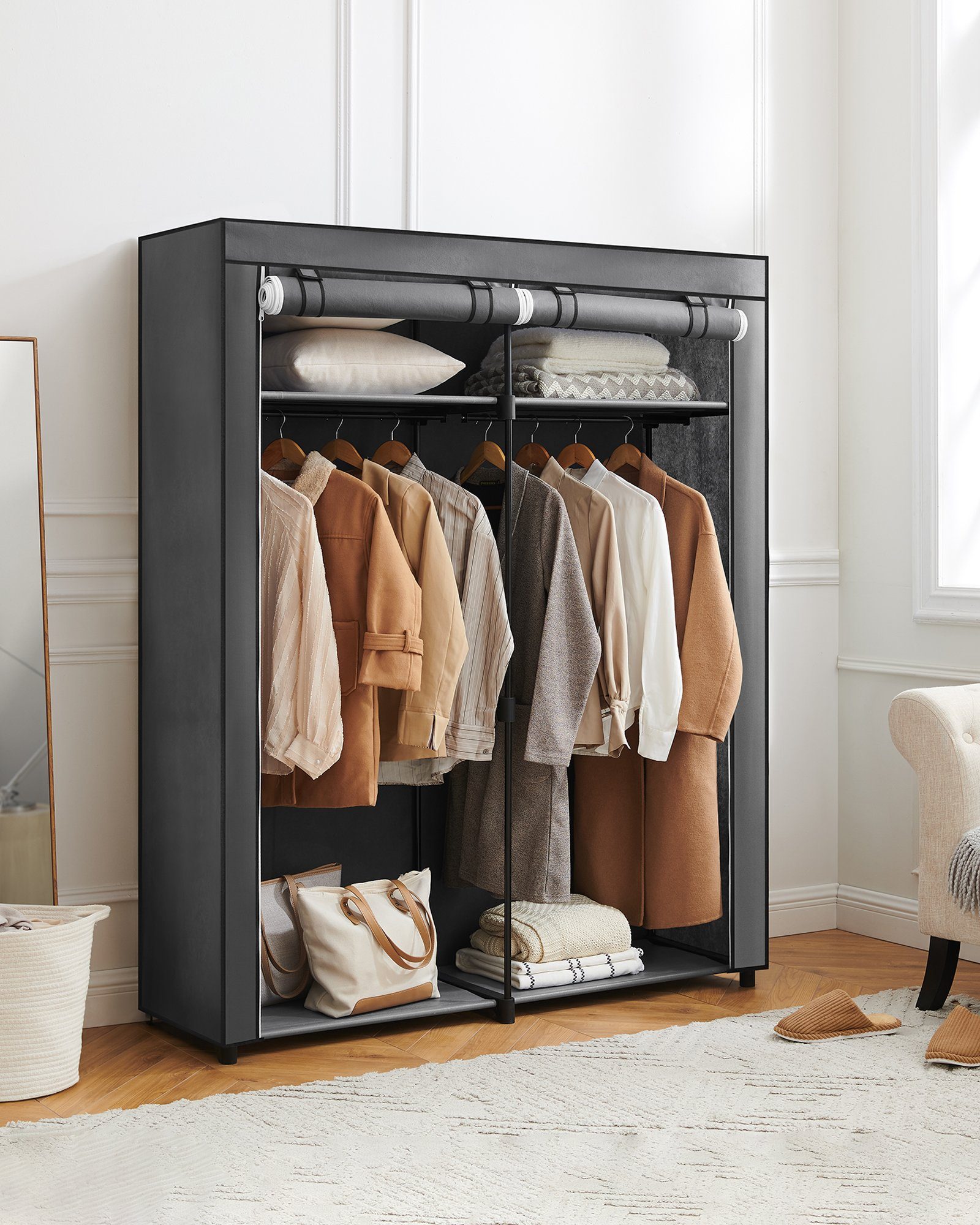 SONGMICS Stoffschrank mit Stangen zum Aufhängen, günstig online kaufen