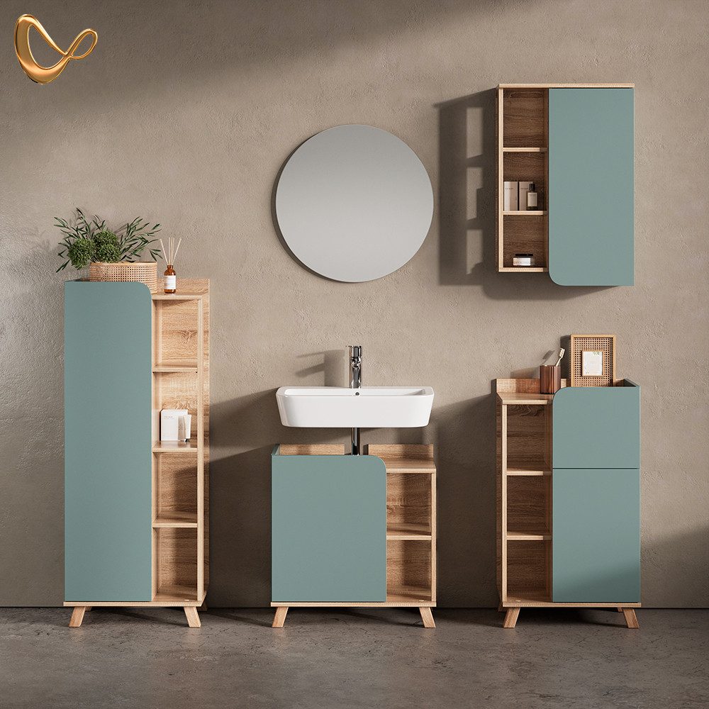 Livinity® Hängeschrank Marano, Blau-Grau/Sonoma, 50 x günstig online kaufen