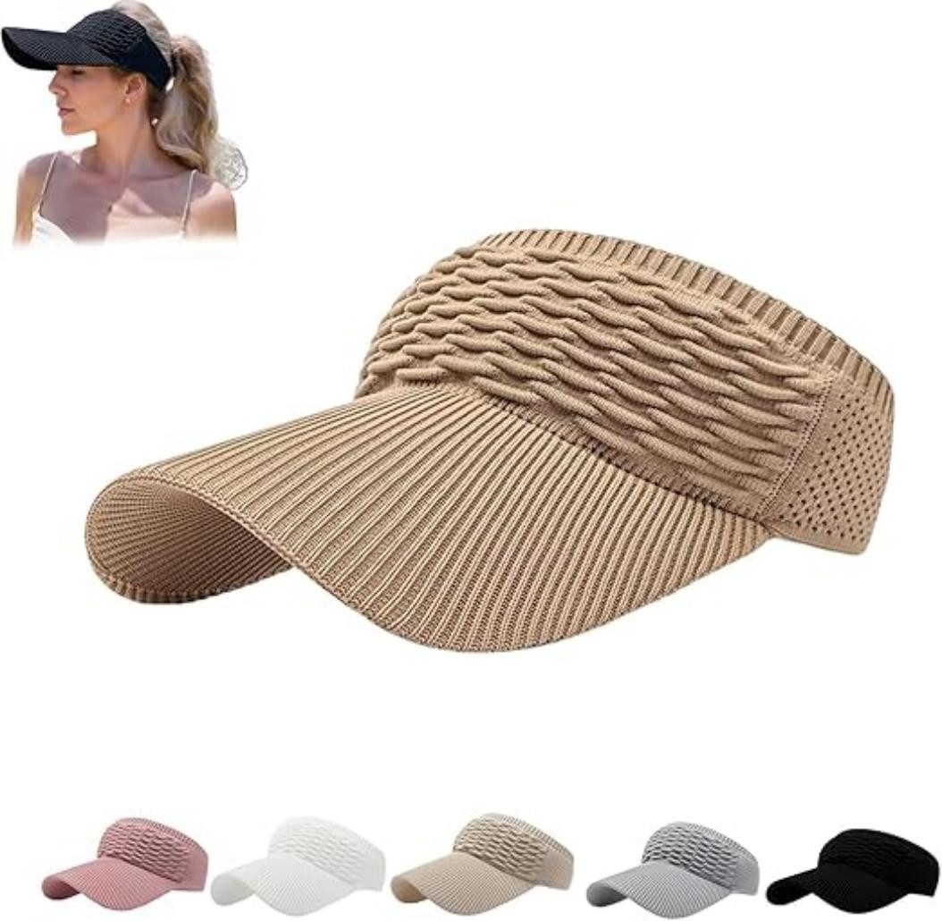 Coonoor Visor Sonnenhut Breite Krempe Hut Einstellbar Faltbarer UV