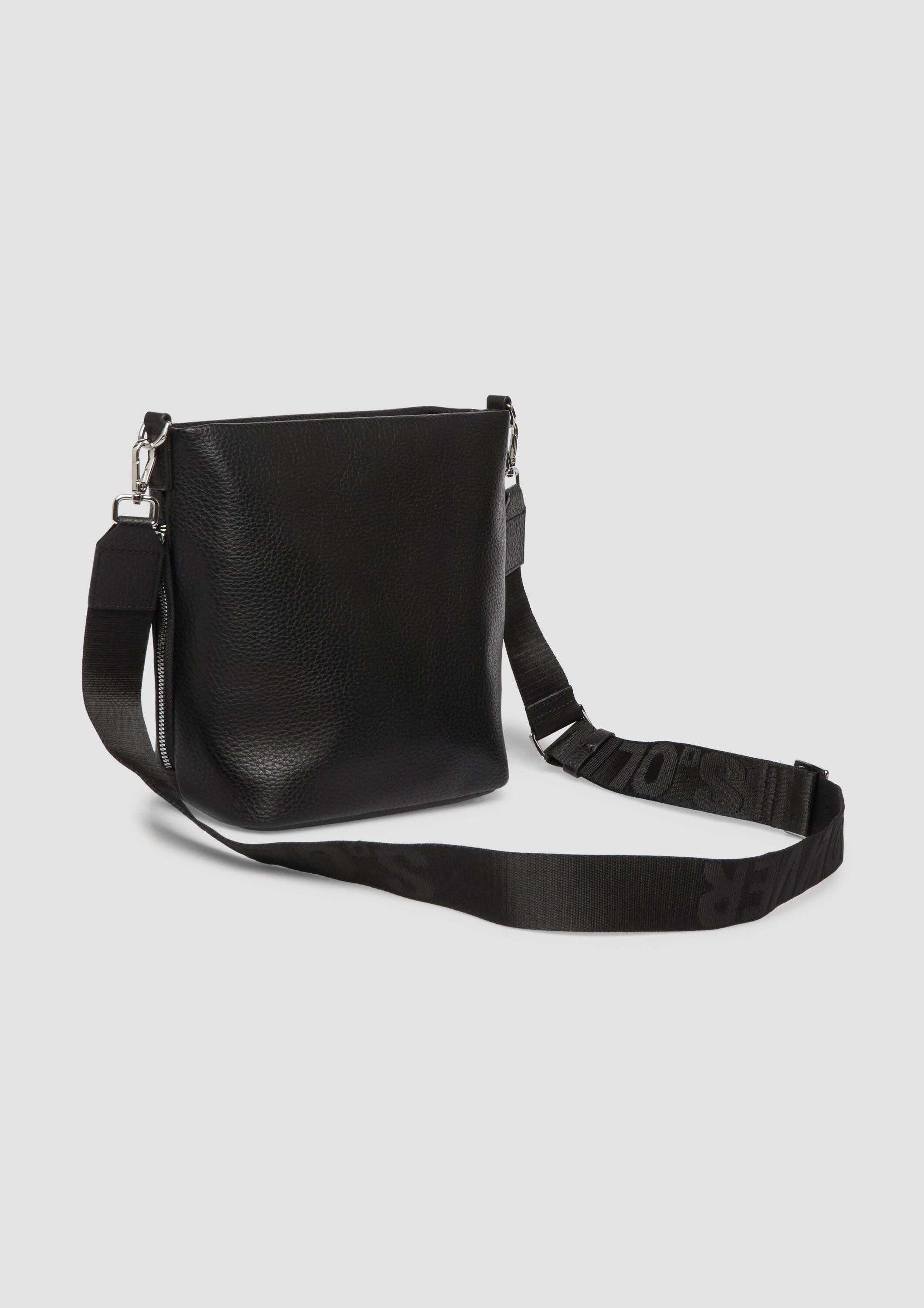 s.Oliver Schultertasche Tasche, Hobo-Bag in Leder-Optik mit abnehmbarem Schultergurt