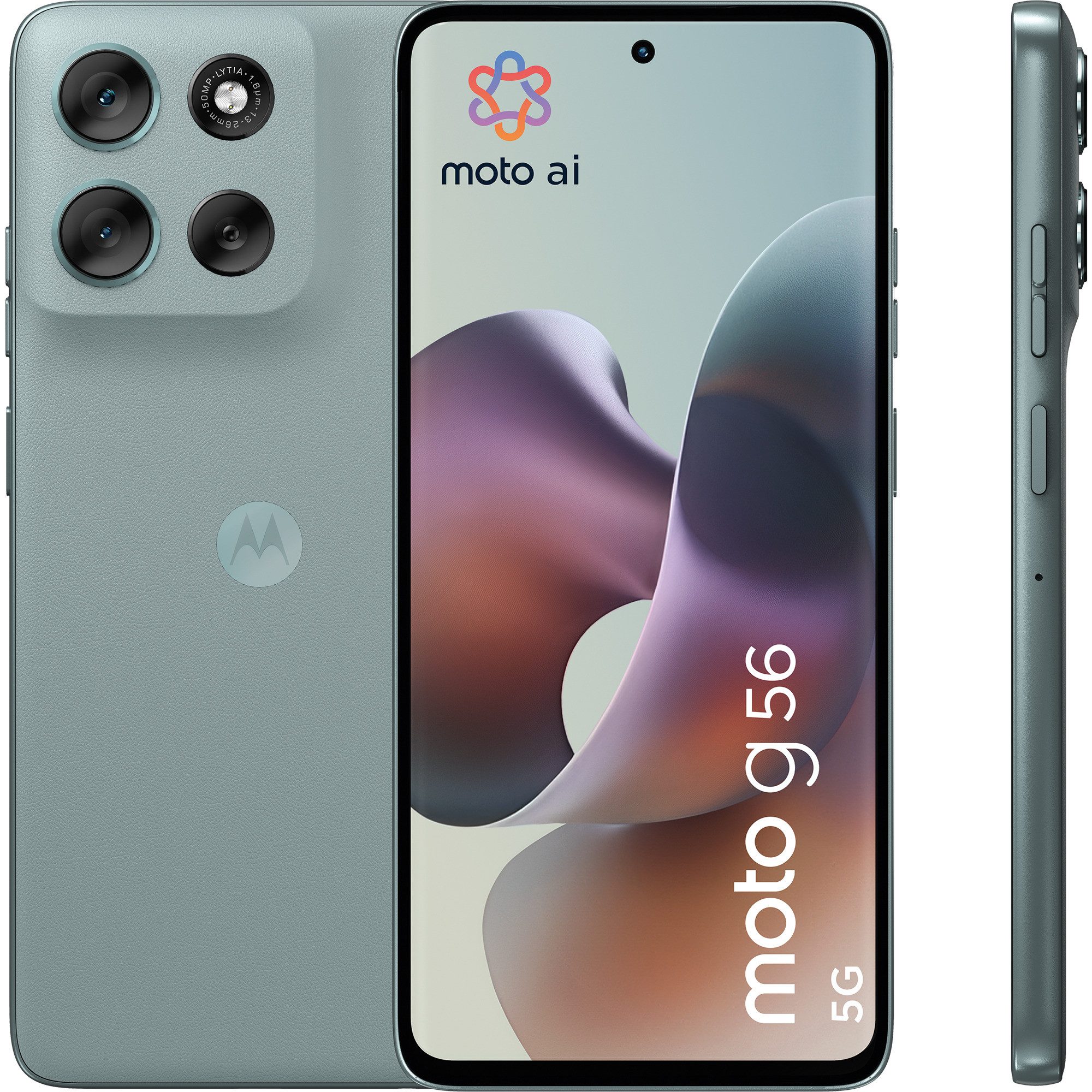 Motorola Motorola moto g56 5G 256GB, Handy, (Gray Mist, Smartphone (6.72 Zoll, 256 GB Speicherplatz, 50 MP Kamera)