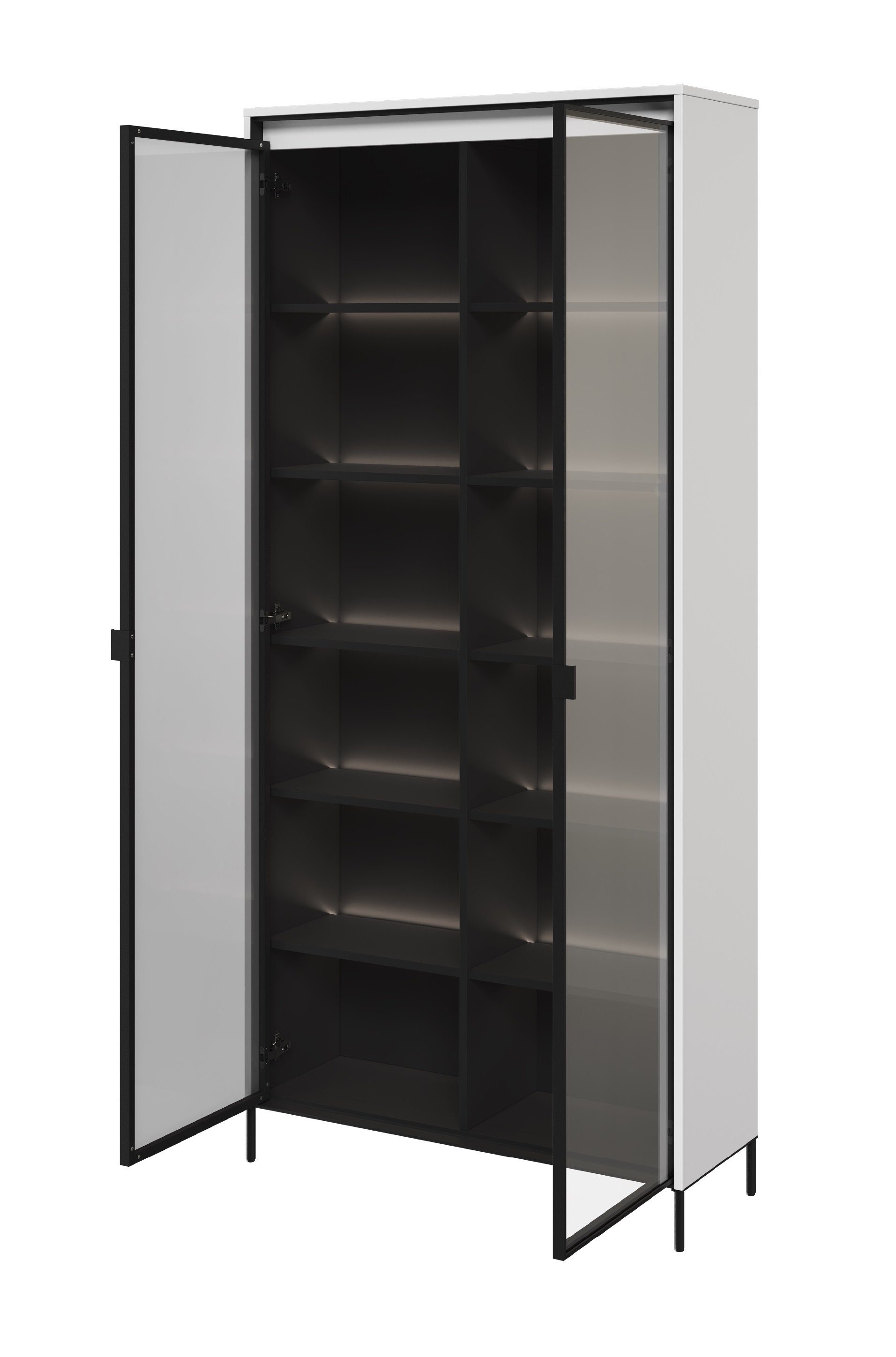 Compleo Vitrine Vitrinenschränke FLORE (mit 2Türen) günstig online kaufen