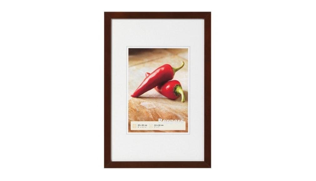 Walther Bilderrahmen Holzrahmen BP030N Peppers 20x30 nussbaum