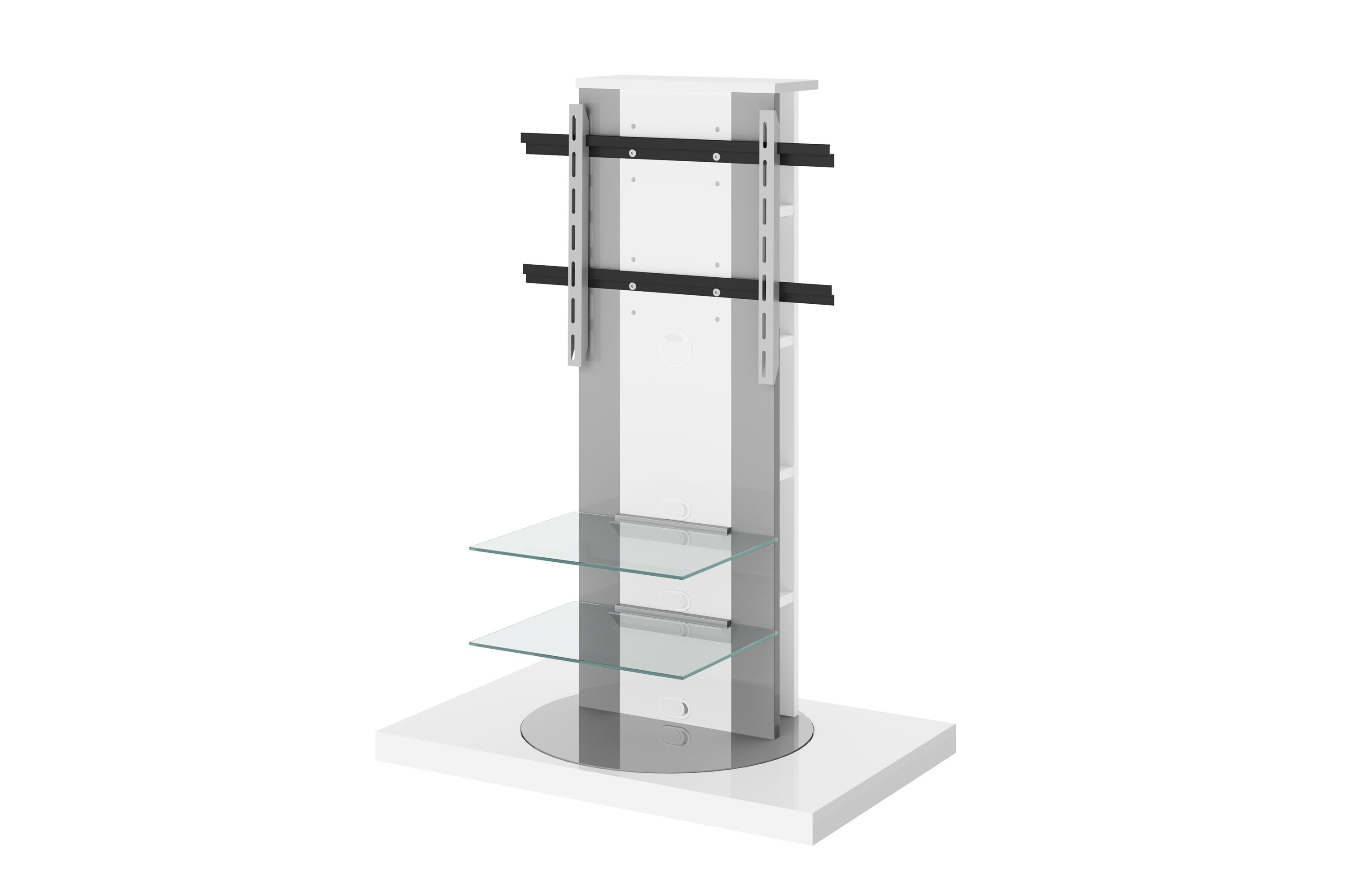 designimpex TV-Wandhalterung TV Schrank Roma H-777nw Weiß Hochglanz Fernsehtisch TV Ständer TV Rack