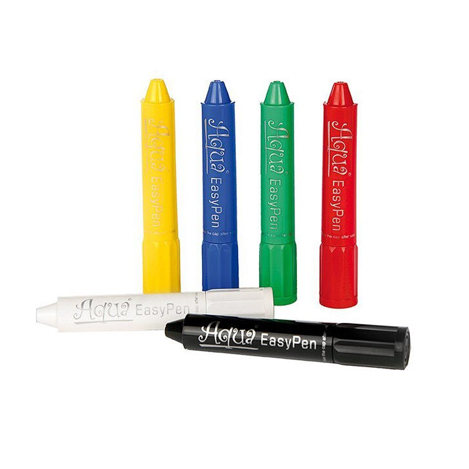 Metamorph Theaterschminke Aqua Easy Pen Schminkstifte Karneval, Abwaschbare Schminkfarben für Karneval und Kinderschminken