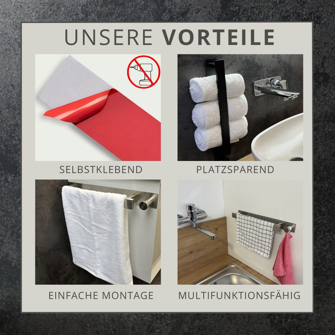 Desb Handtuchhalter ohne bohren, inkl. drei günstig online kaufen
