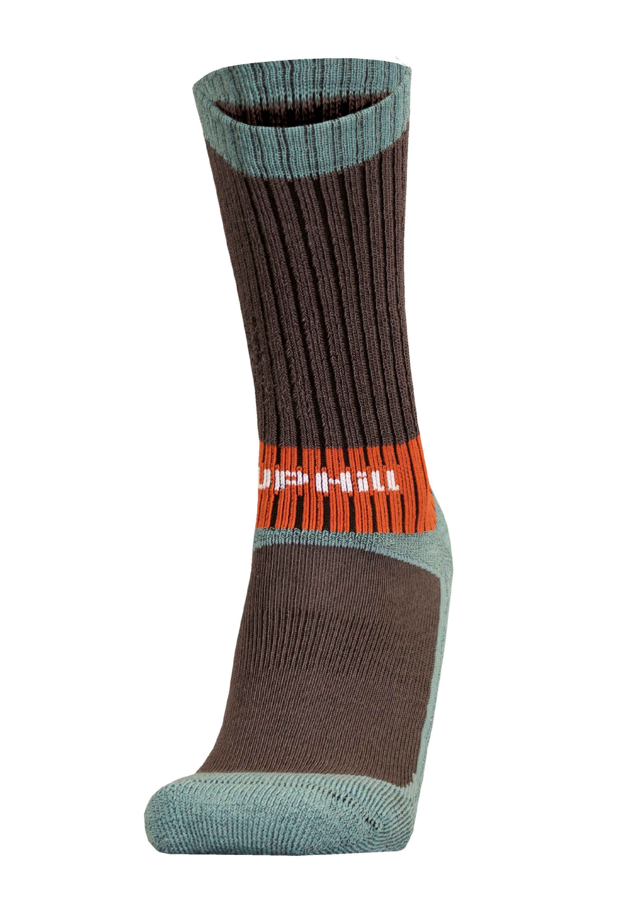 UphillSport Socken VAARU (1-Paar) mit blau 4-Lagen-Struktur