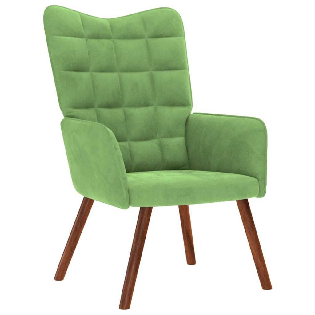 vidaXL Sessel Relaxsessel Hellgrün Samt (1-St) günstig online kaufen