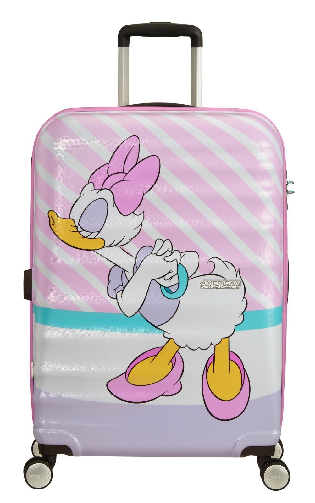 Disney, American Hartschalen-Trolley Daisy 4 Kiss Pink Wavebreaker Tourister® Rollen