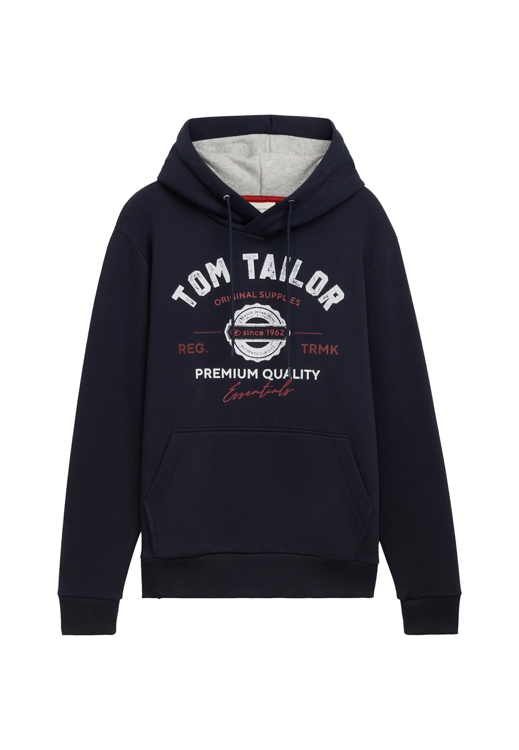 Tom Tailor Herren Kapuzenpullover PRINT - Regular Fit günstig online kaufen