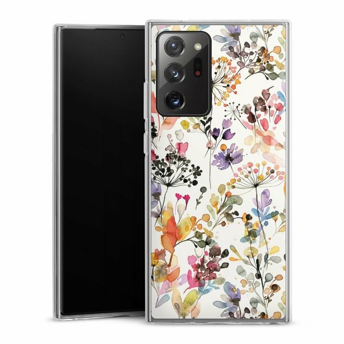 DeinDesign Handyhülle Blume Muster Pastell Wild Grasses Samsung Galaxy Note 20 Ultra Silikon Hülle Bumper Case