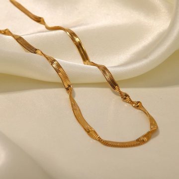 ENGELSINN Ketten und Armband Set Halskette und Armband im Set Gold Classic inkl. Geschenkbox (2-tlg)