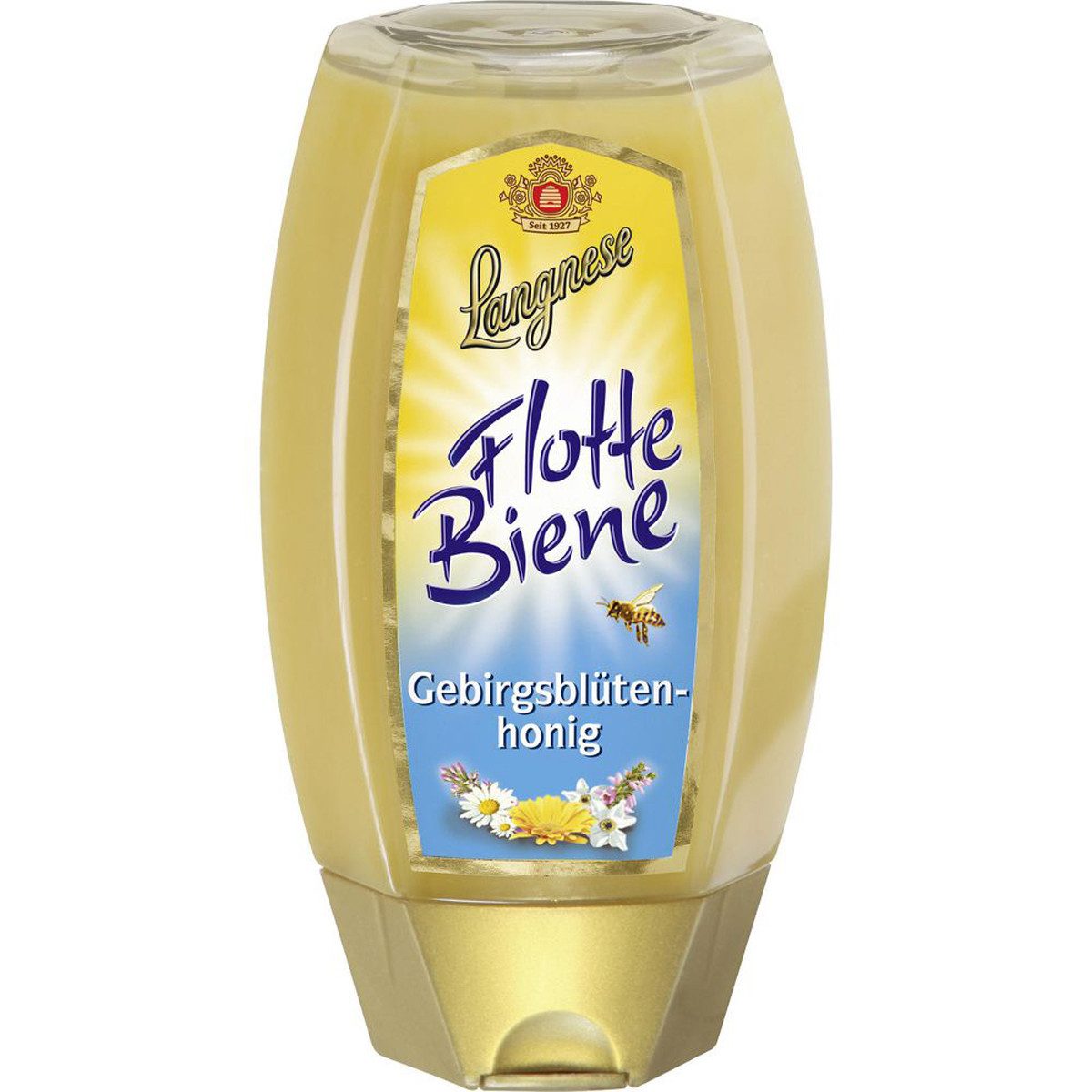 Langnese Honig, Langnese Flotte Biene Gebirgsblütenhonig cremig süß im Geschmack 250g