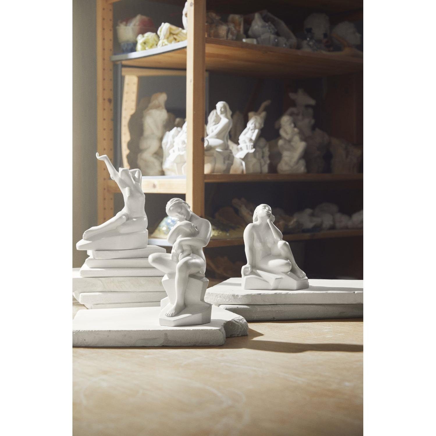 Skulptur Moments Porzellanfirgur Heavenly Being (22,5cm) of Kähler Weiß Grounded