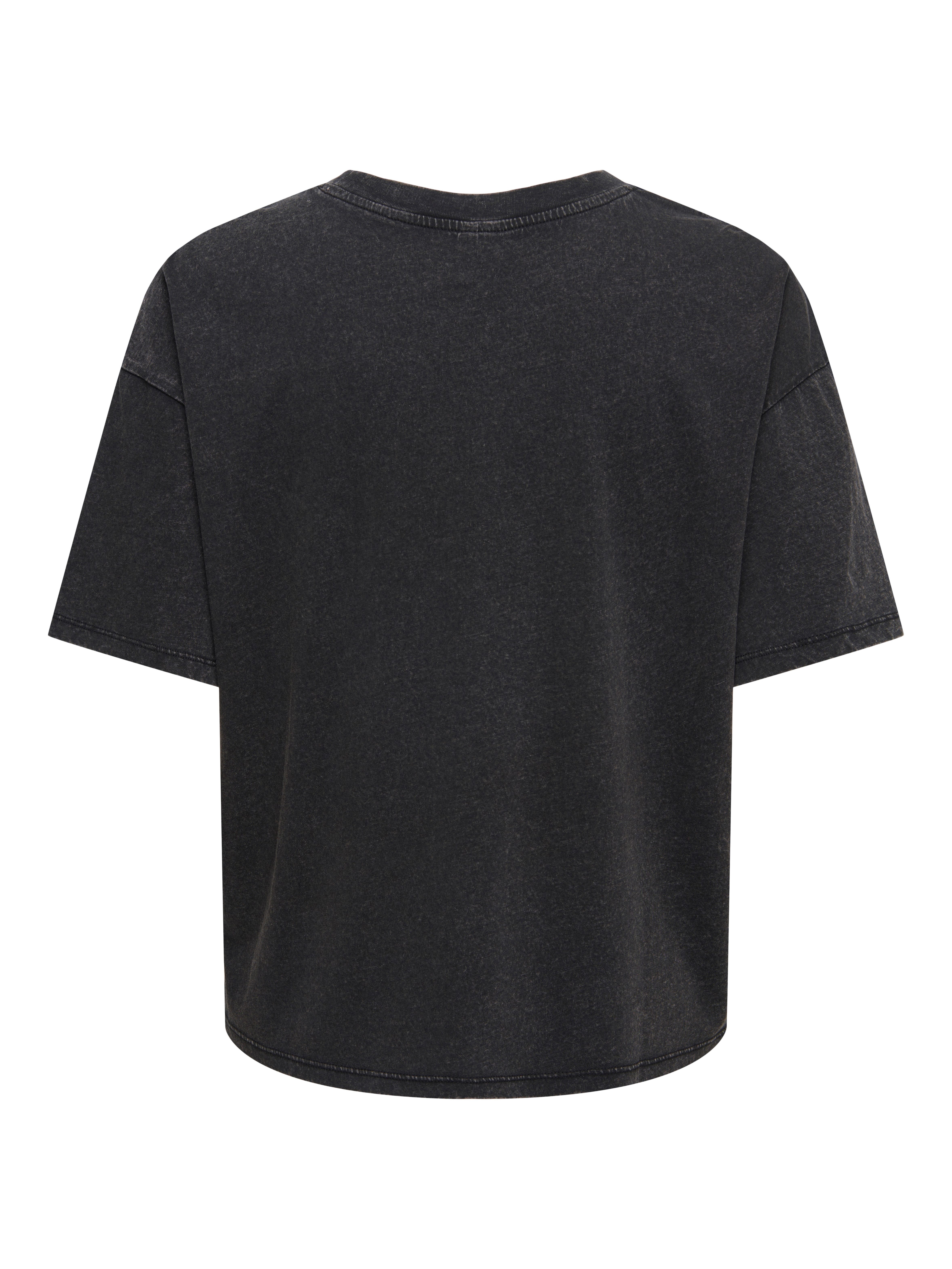 ONLY Kurzarmshirt ONLLUCY BOXY S/S TOP JRS Baumwolle, Rundhals