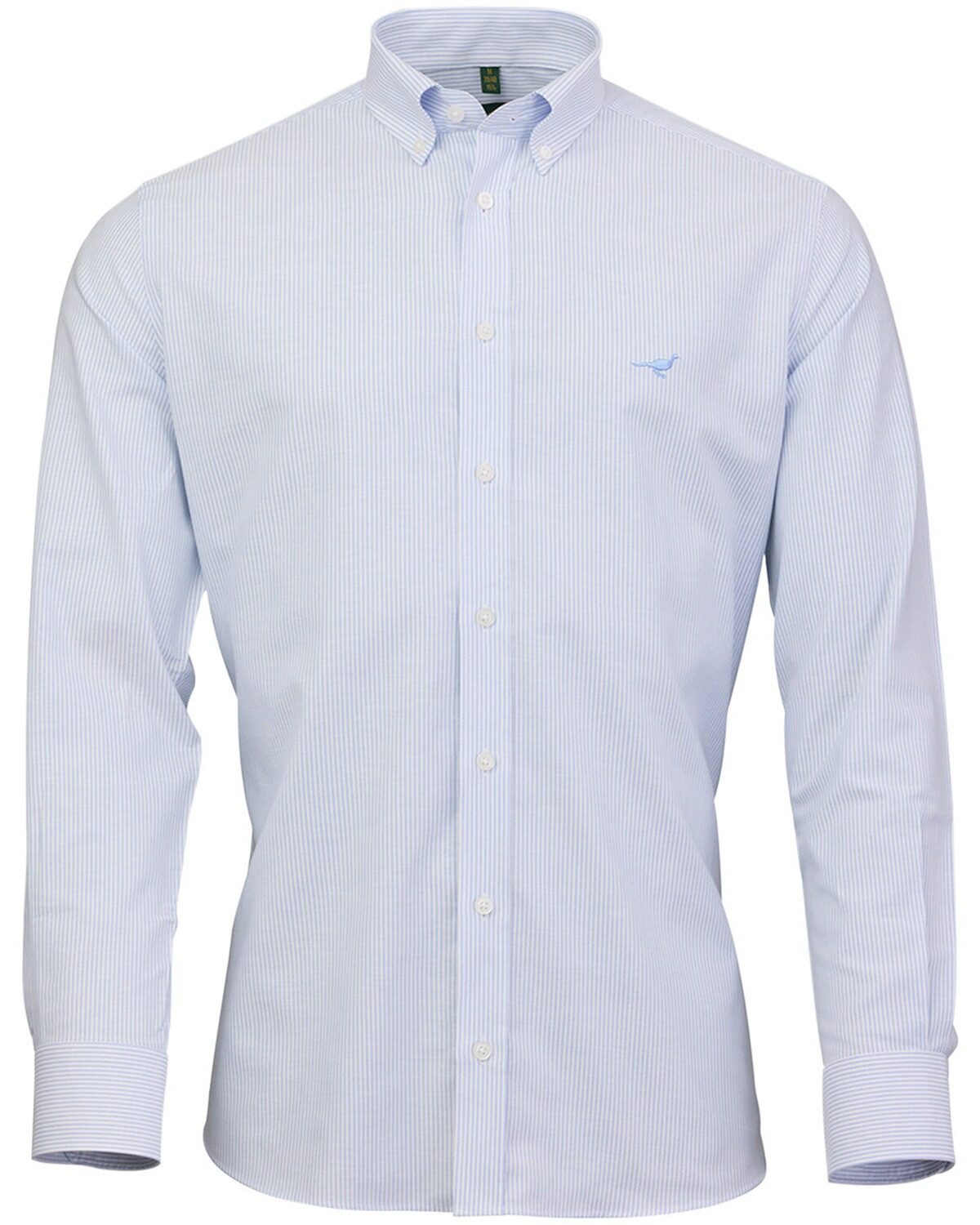 Laksen Langarmhemd Oxford-Streifenhemd