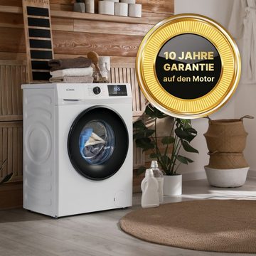BOMANN Waschmaschine WA 7185, Waschmaschine 8kg mit max. 1400 U/min und Endzweitvorwahl