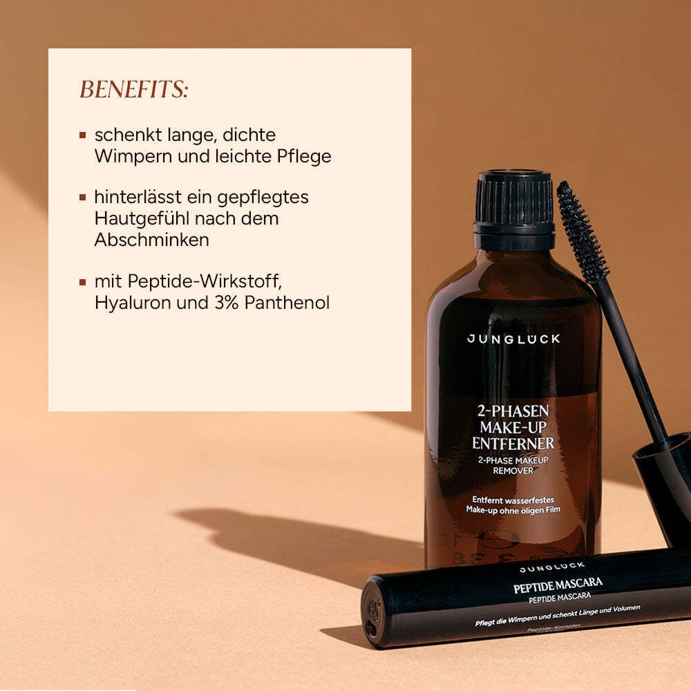 JUNGLÜCK Hautpflege-Set Daily Wimpern Kombi, 1-tlg., schenkt lange, dichte Wimpern und leichte Pflege