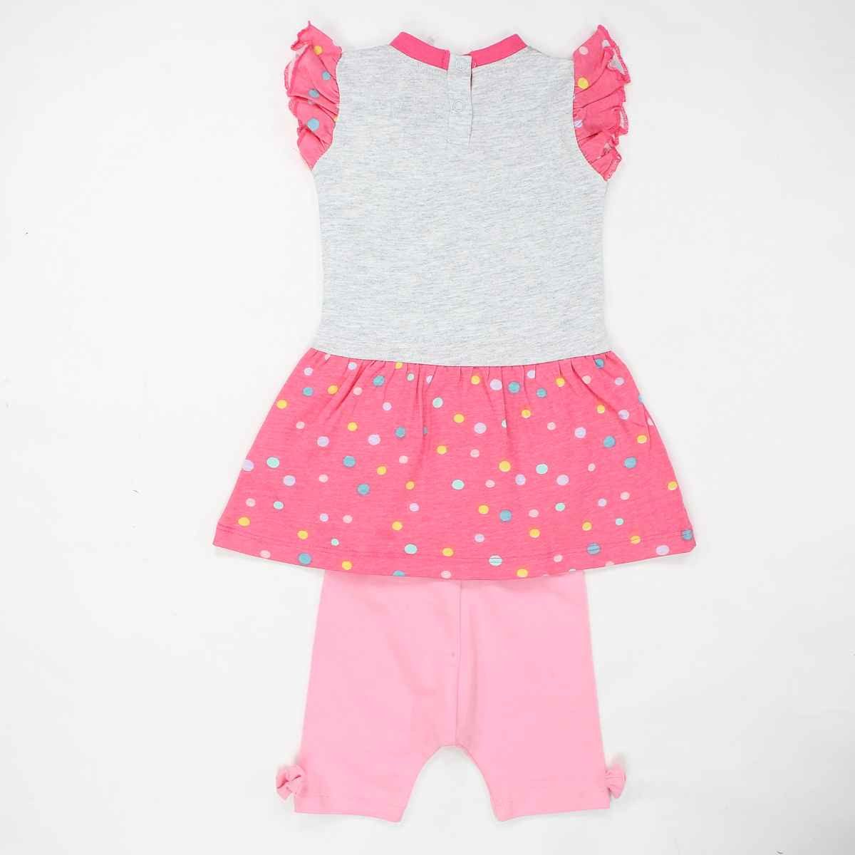 Disney Sommerkleid Disney Minnie Maus Baby 2 tlg Mädchen Set Kleid plus Leggings Gr. 62 bis 86