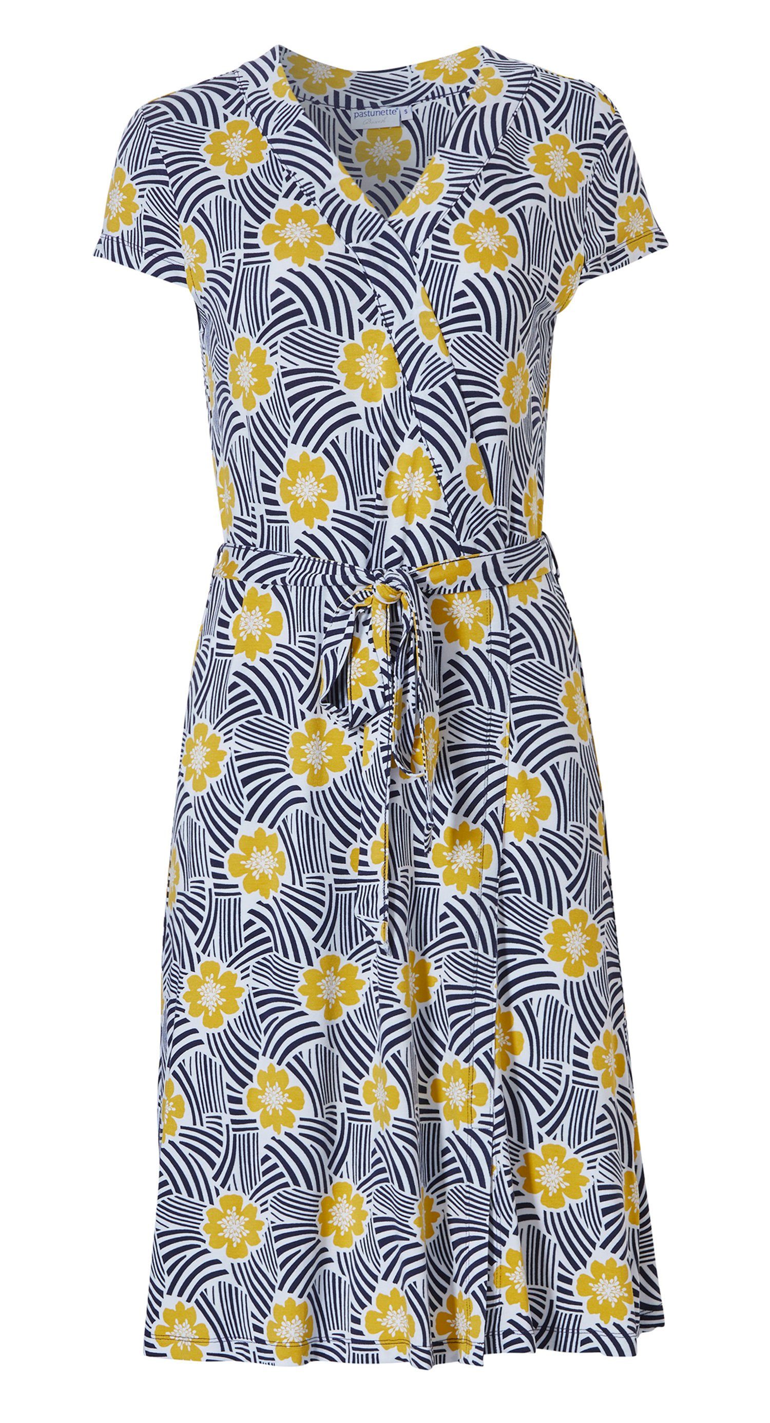 Pastunette Sommerkleid Modisches Damen Kleid in Wickeloptik (1-tlg) Sommerliches Design