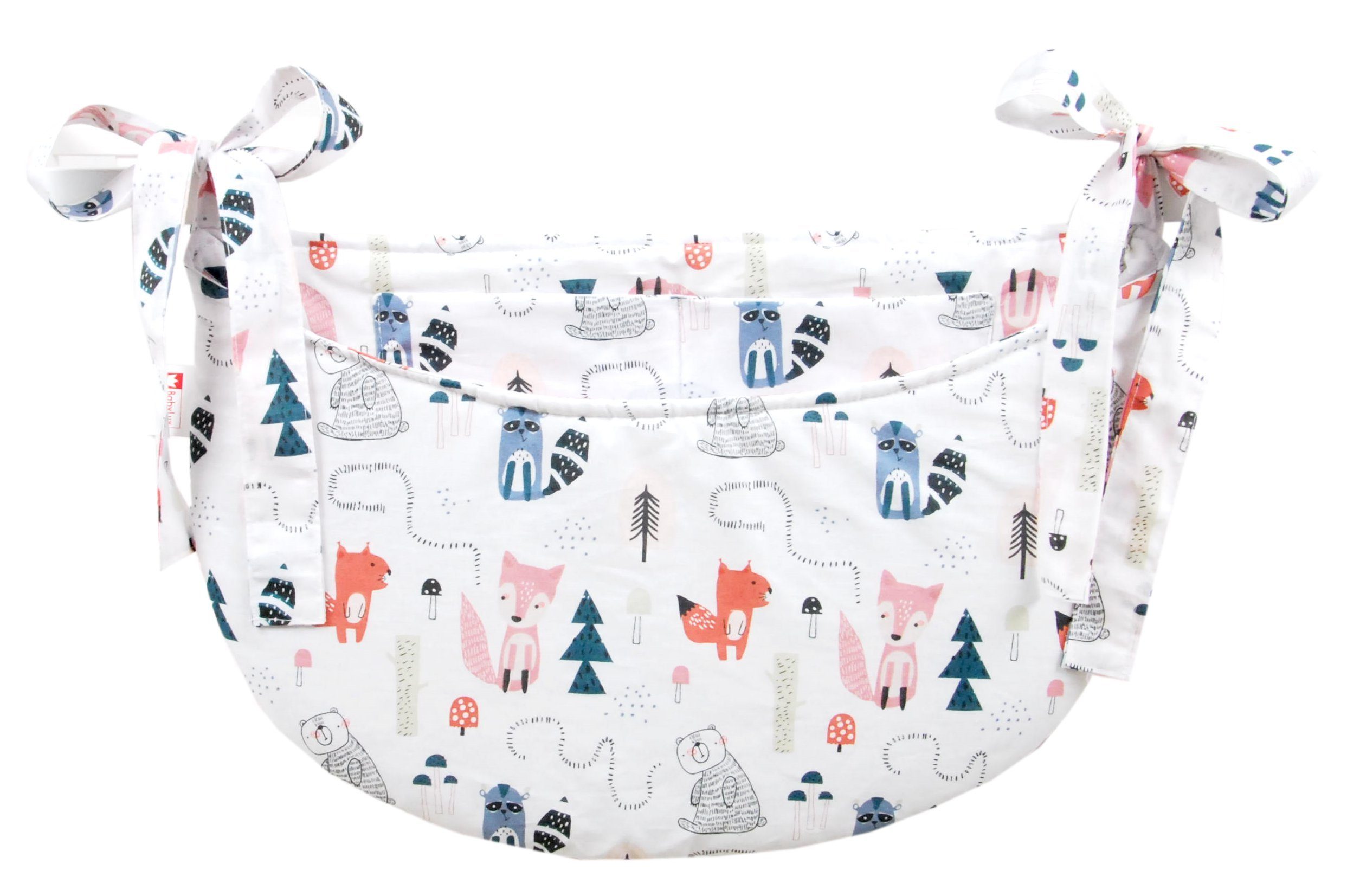 BabyLux Betttasche BABYLUX Organizer BETTTASCHE Spielzeugtasche Babybett Windeltasche, 118. Fuchs spuren