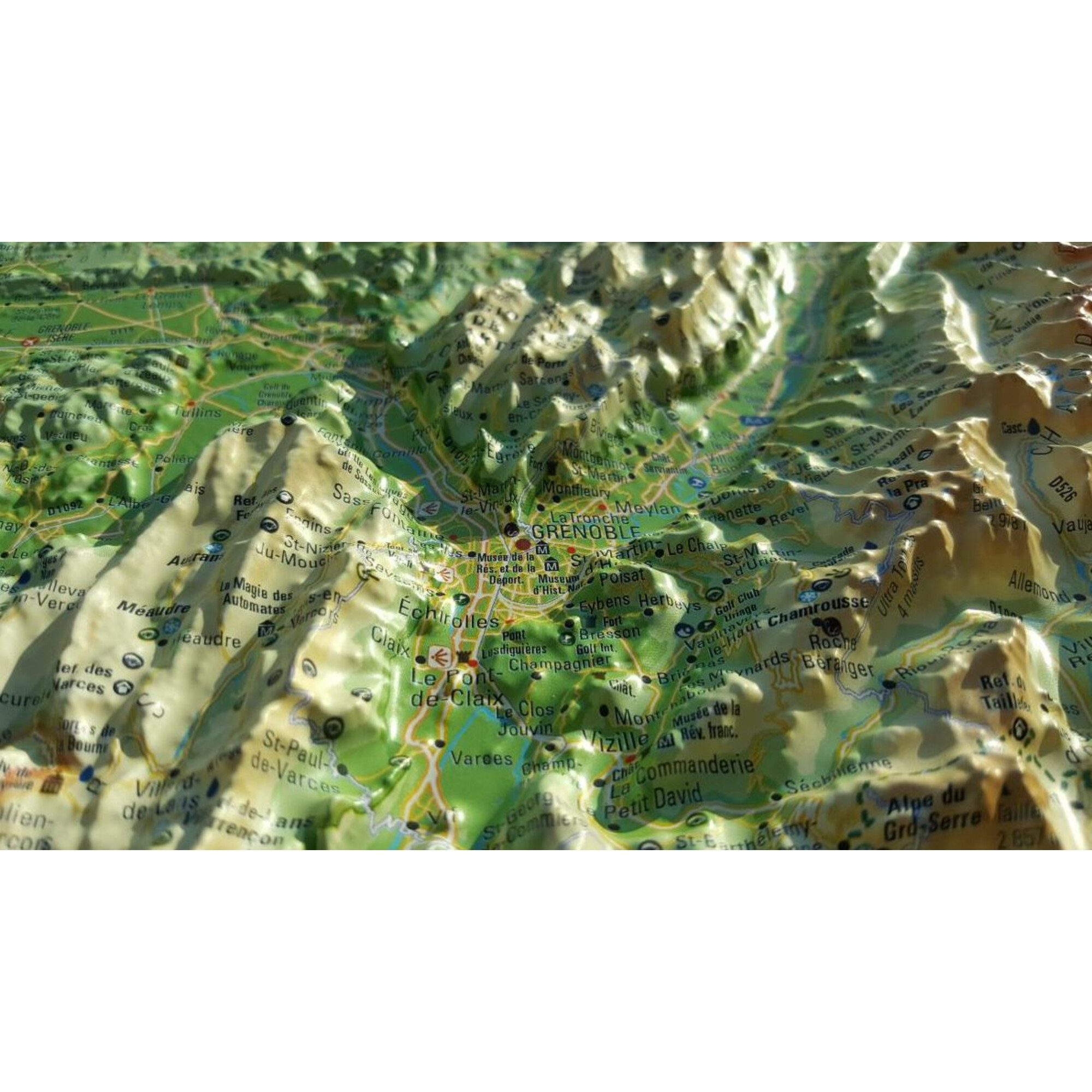 3Dmap Wandbild 3Dmap Regional-Karte L'Isère