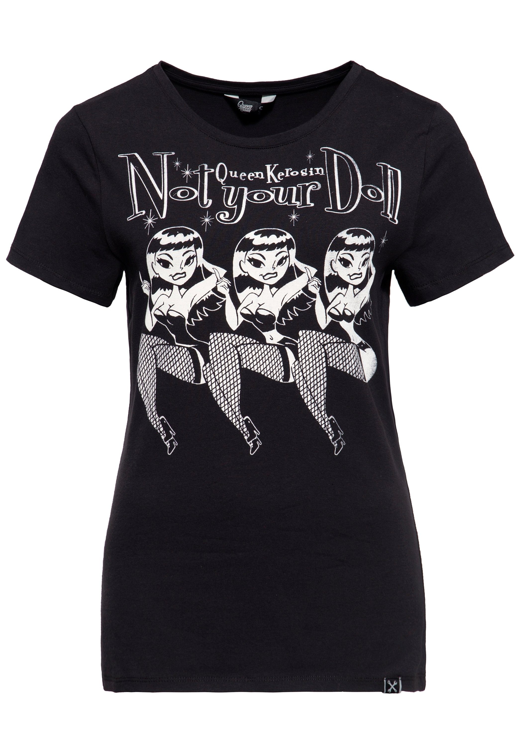 QueenKerosin T-Shirt Not your Doll (1-tlg) günstig online kaufen