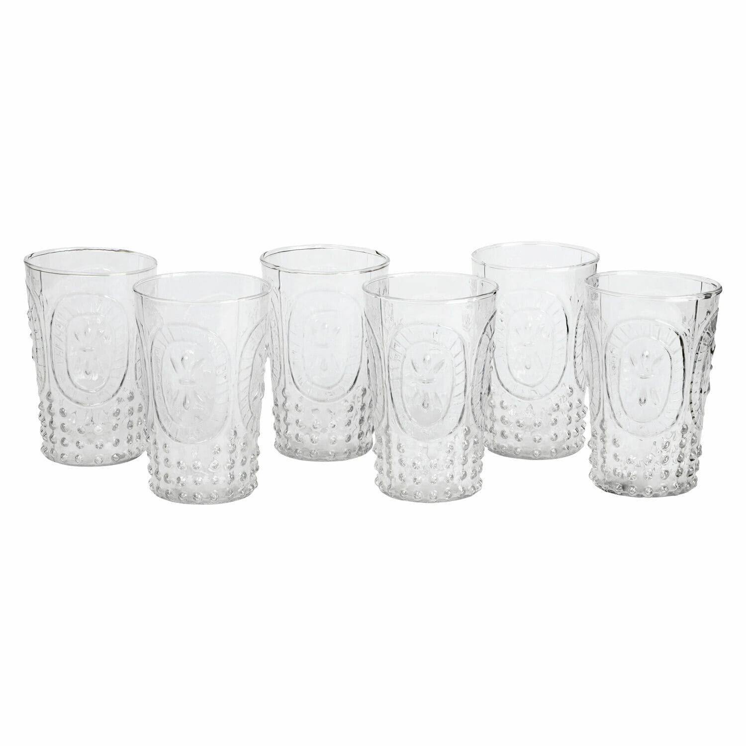 Glas Glas 6er Set Fleury klar