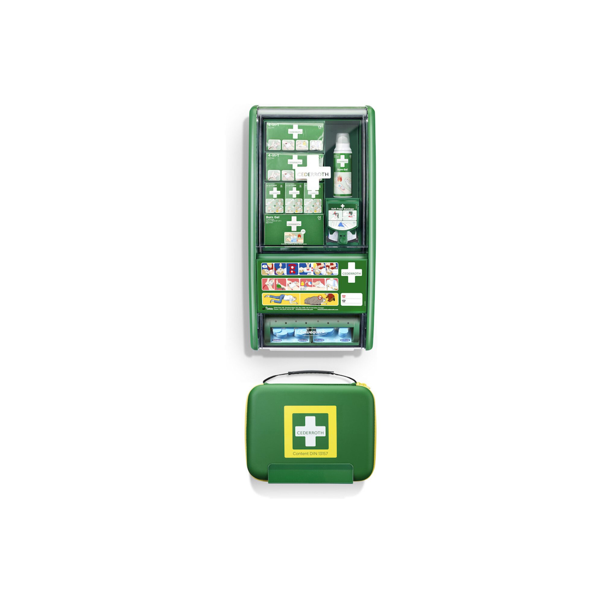 Cederroth KFZ-Verbandtasche CEDERROTH Erste-Hilfe-/Brandwunden -Stat./DIN13157