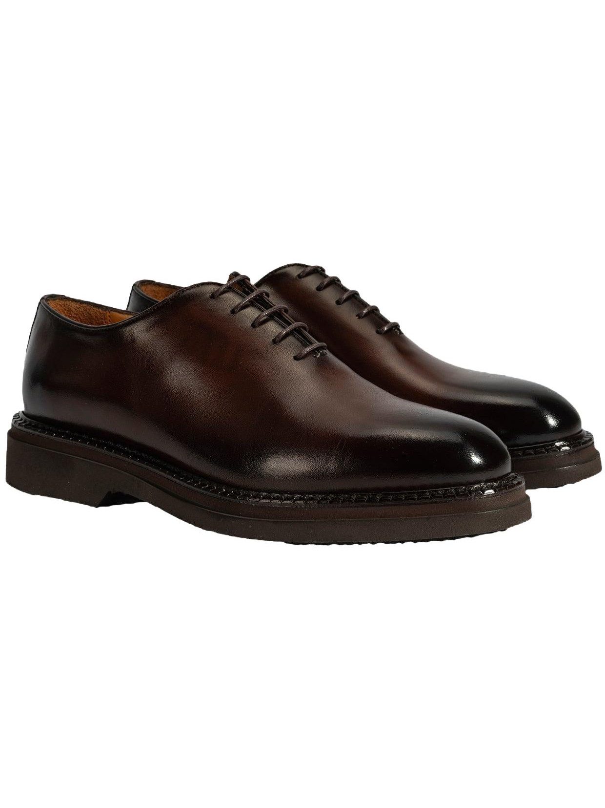 Desa Herren-Freizeitschuhe mit Schnürung – Obermaterial aus Leder, Schnüru Walkingschuh