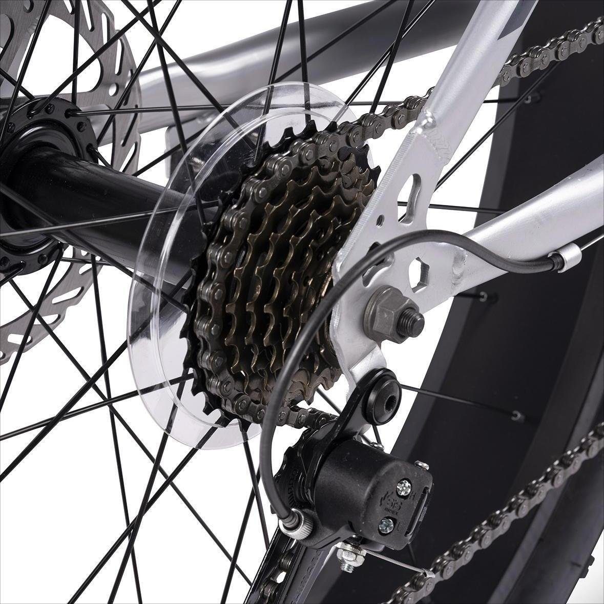 CARPAT SPORT Fatbike 26 Zoll Fat Tire 4.0 Hardtail MTB für Herren Damen und Jungen, 7 Gang Shimano, Kettenschaltung, Alu-Rahmen Fahrrad, Fat Bike Mountainbike