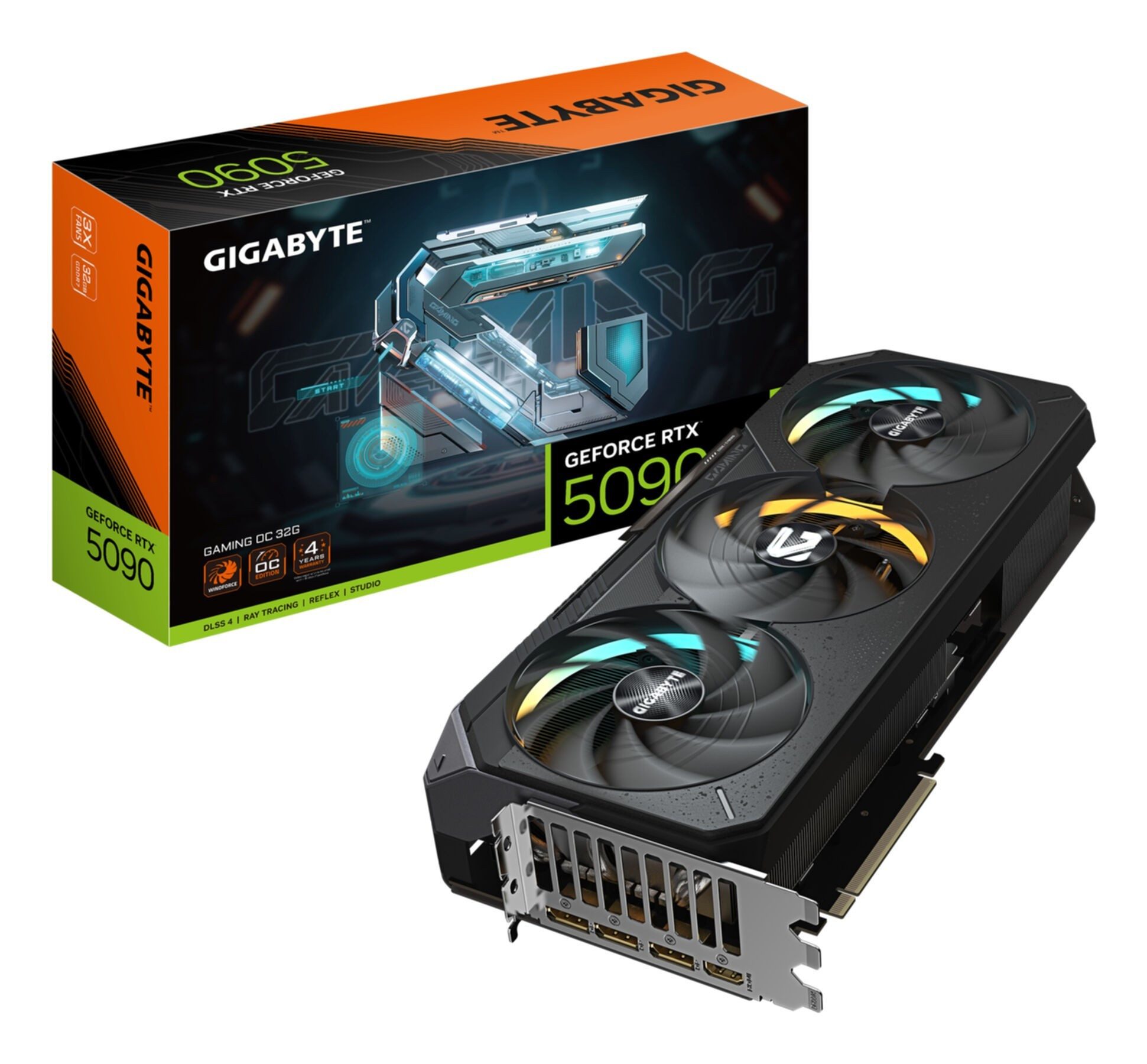 Gigabyte GeForce RTX 5090 GAMING OC 32G Grafikkarte - 32GB GDDR7, 512 Bit, PCI- Grafikkarte