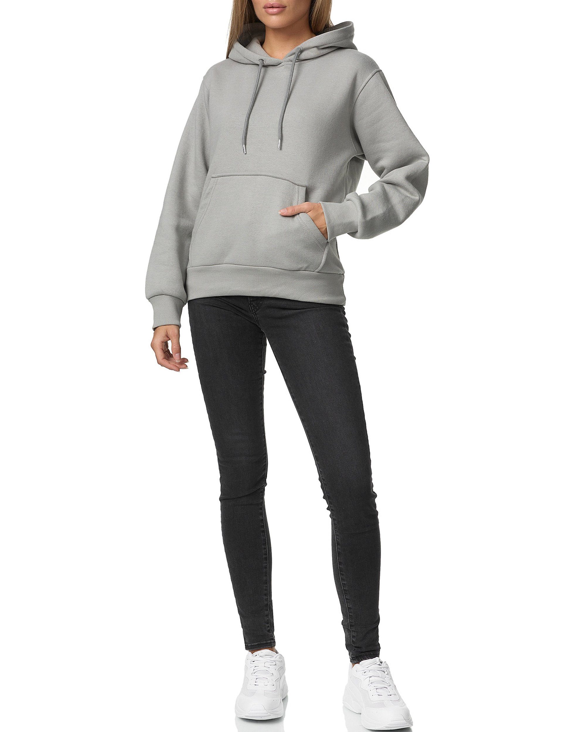 Smith & Solo Kapuzensweatshirt Hoodie Damen Kapuzenpullover (1-tlg) mit Kan günstig online kaufen