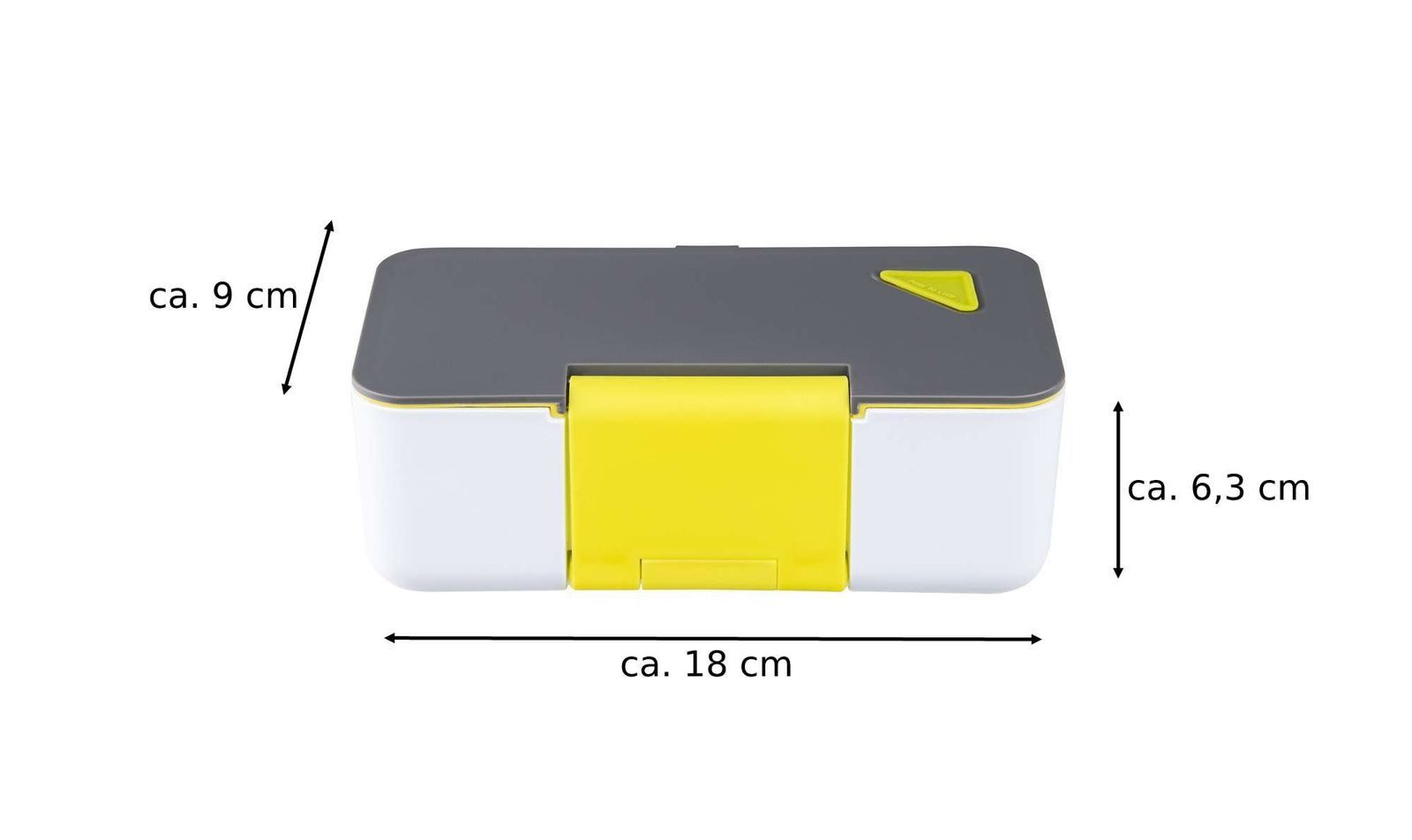 Gravidus Lunchbox Lunchbox mit Handyhalterung Brotdose mikrowellengeeignet