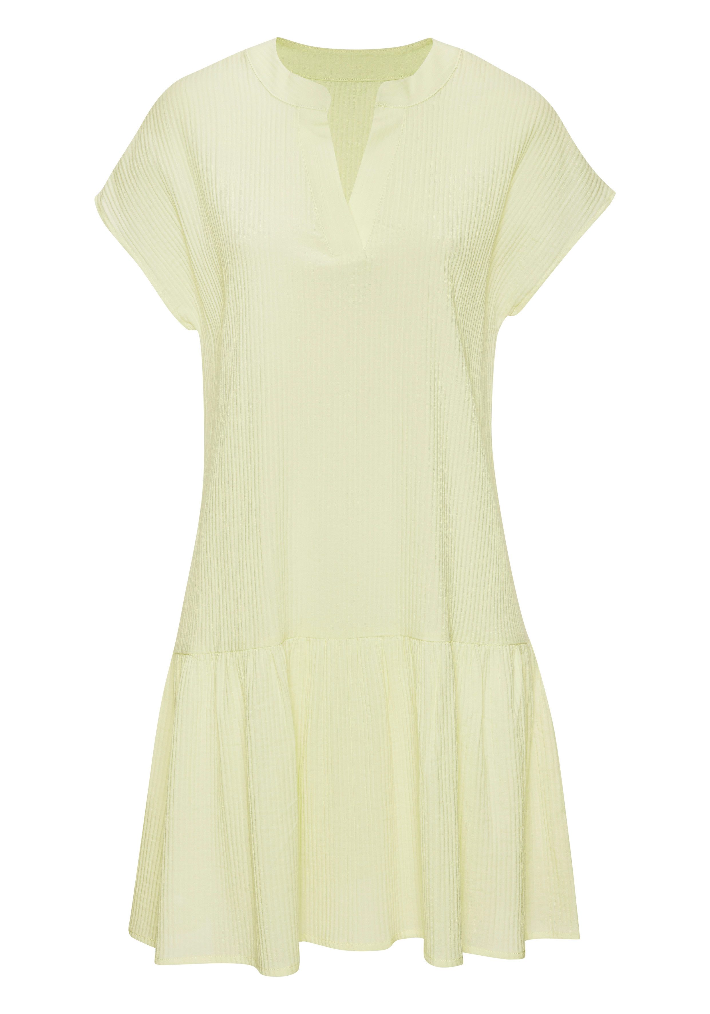 Vivance Blusenkleid aus strukturierter Ware mit Volant lockeres Tunikakleid, Sommerkleid, Strandkleid, Basic. € 34,99