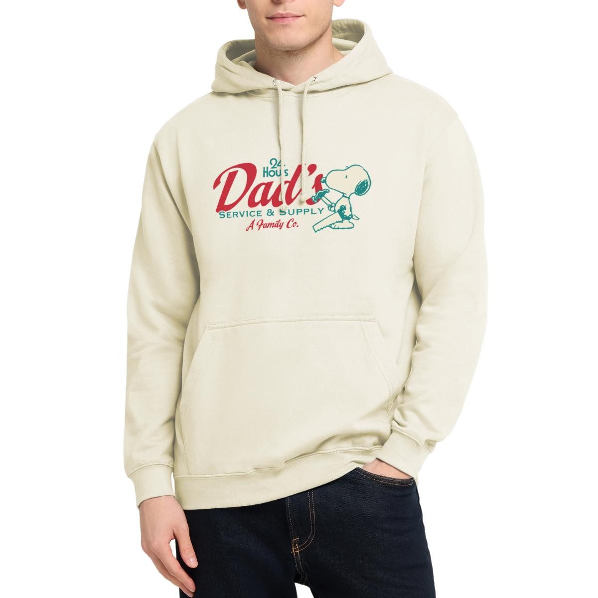 Spreadshirt Hoodie Peanuts Snoopy Papa Dad's 24h Service Vatertag Unisex Hoodie (1-tlg)