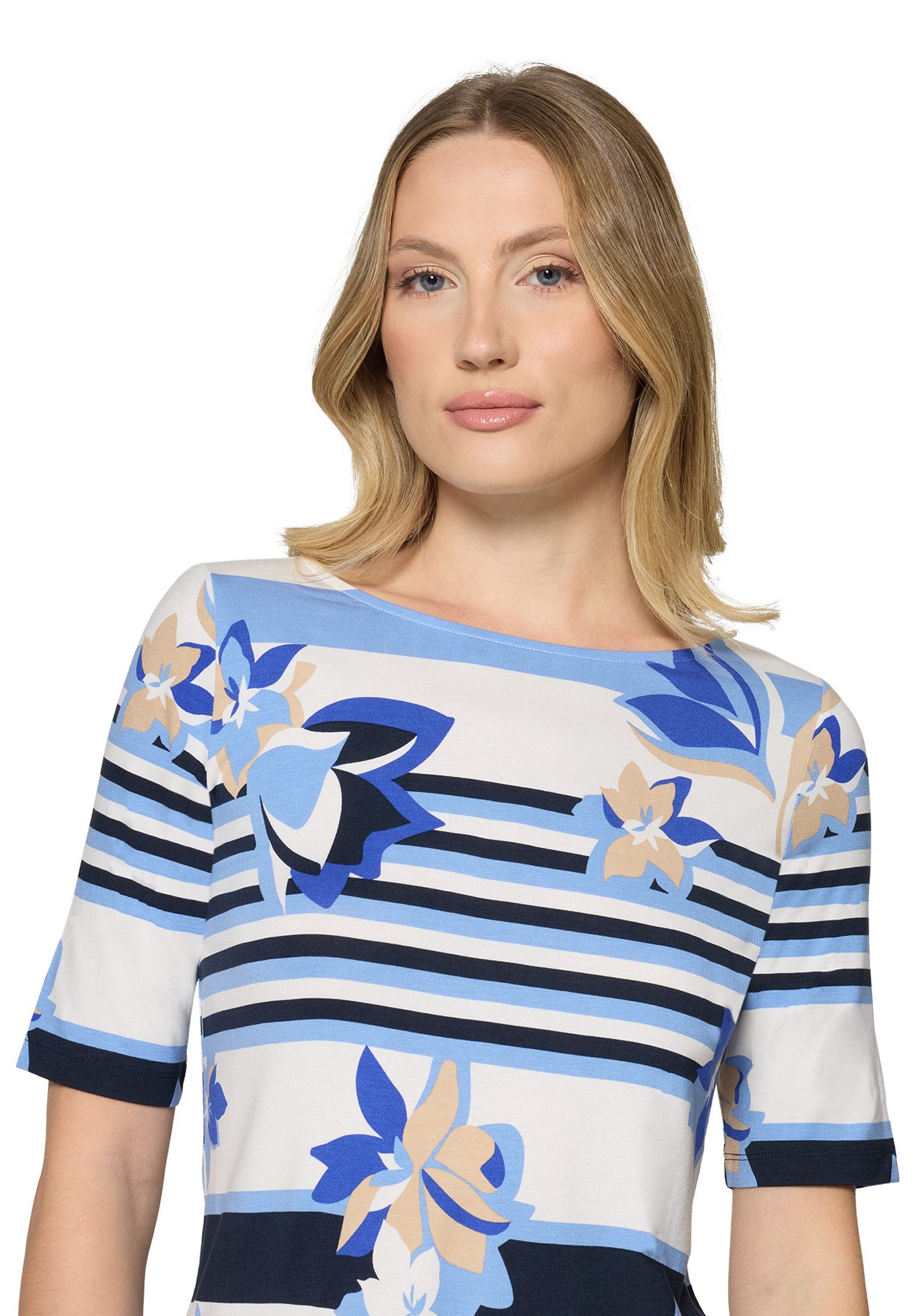 Betty Barclay Kurzarmshirt Damen mit Ringel (1-tlg)