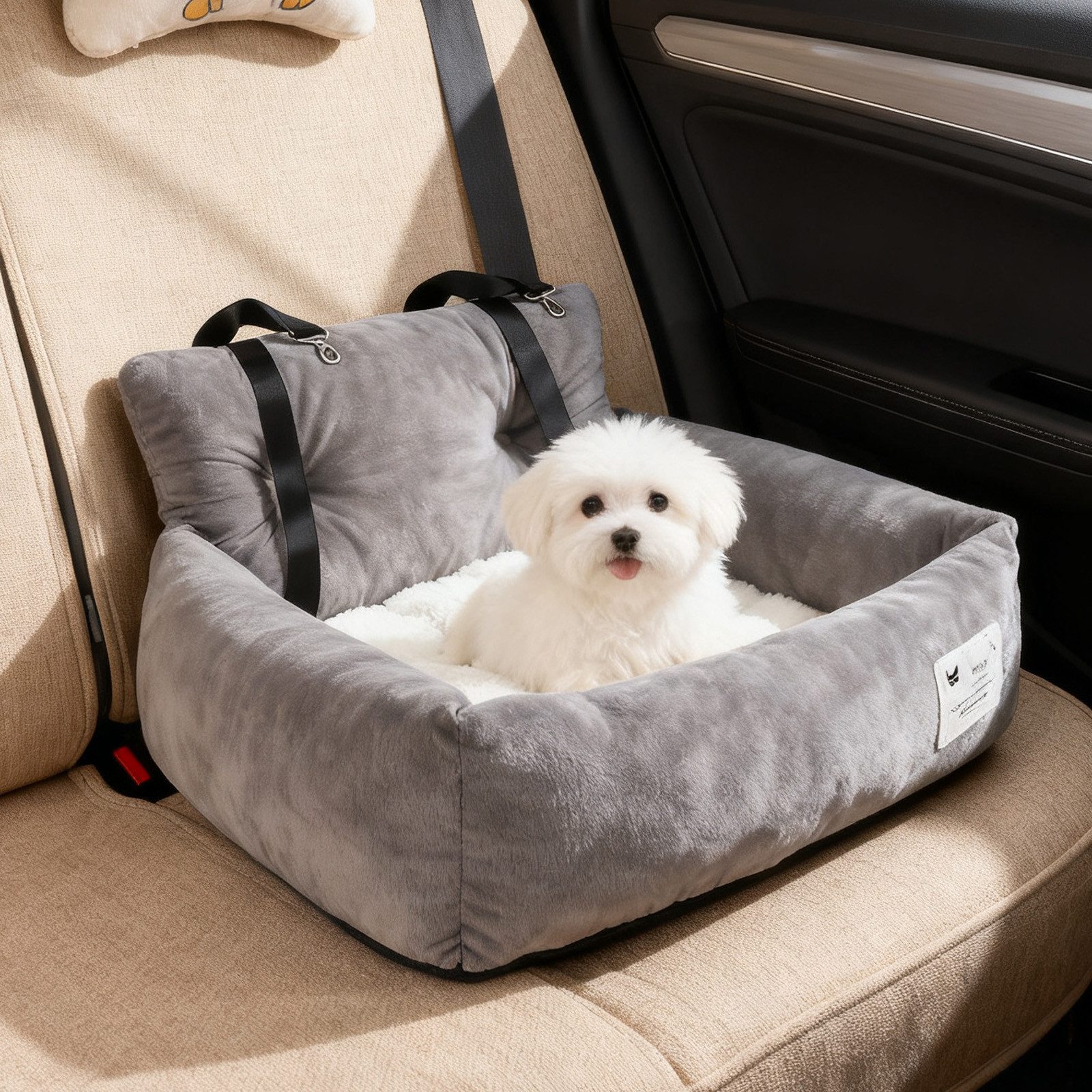 REDOM Hunde-Autositz Hundeautositz Haustierkorb Haustier-Autositz, Polyeste günstig online kaufen