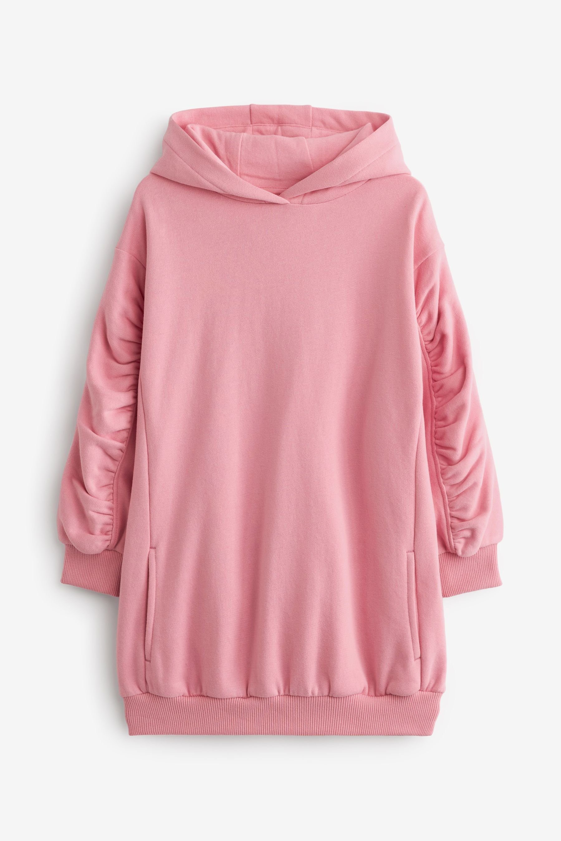 Next Longsweatshirt Langes Kapuzensweatshirt (1-tlg) Pink