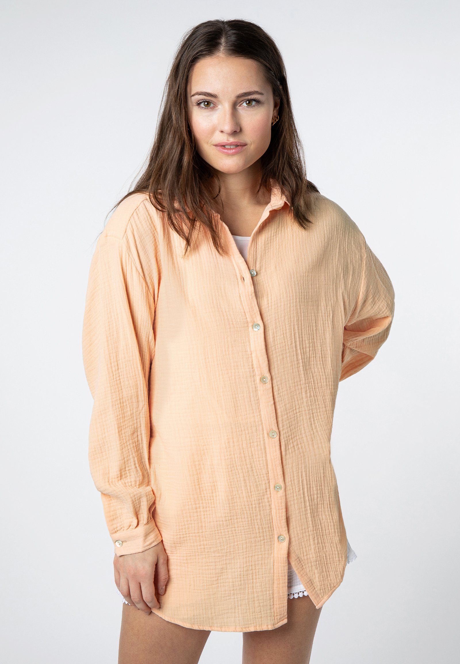 SUBLEVEL Langarmbluse Damen Musselinbluse langarm mit günstig online kaufen