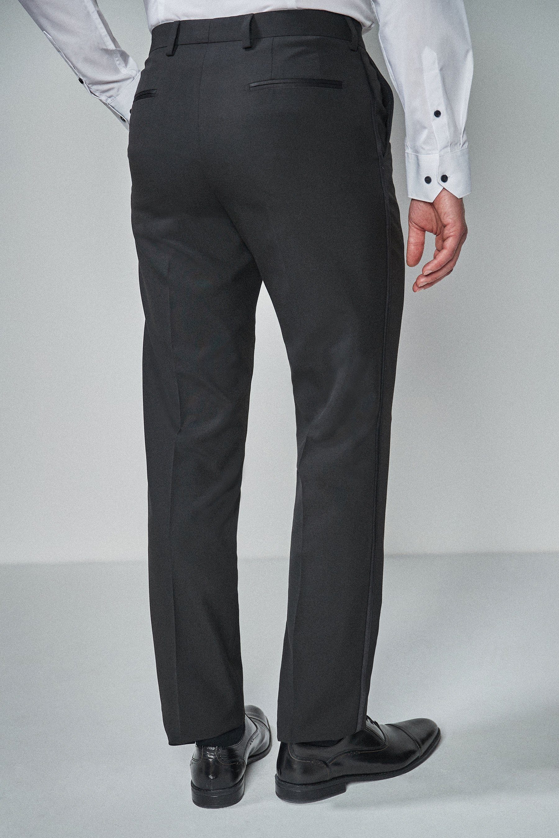 Tuxedo Contrast Trousers Anzughose (1-tlg) Tape Detail With Next