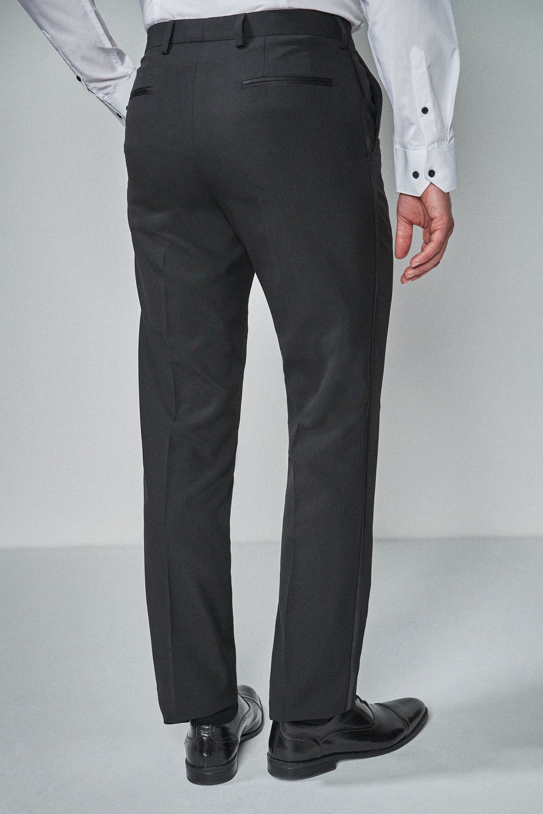 With (1-tlg) Trousers Anzughose Contrast Detail Tuxedo Tape Next