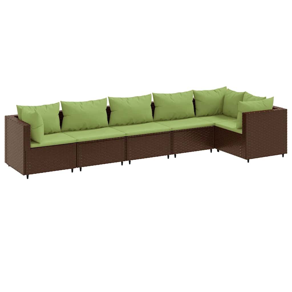 vidaXL Gartenlounge-Set 6-tlg. Garten-Lounge-Set mit Kissen günstig online kaufen