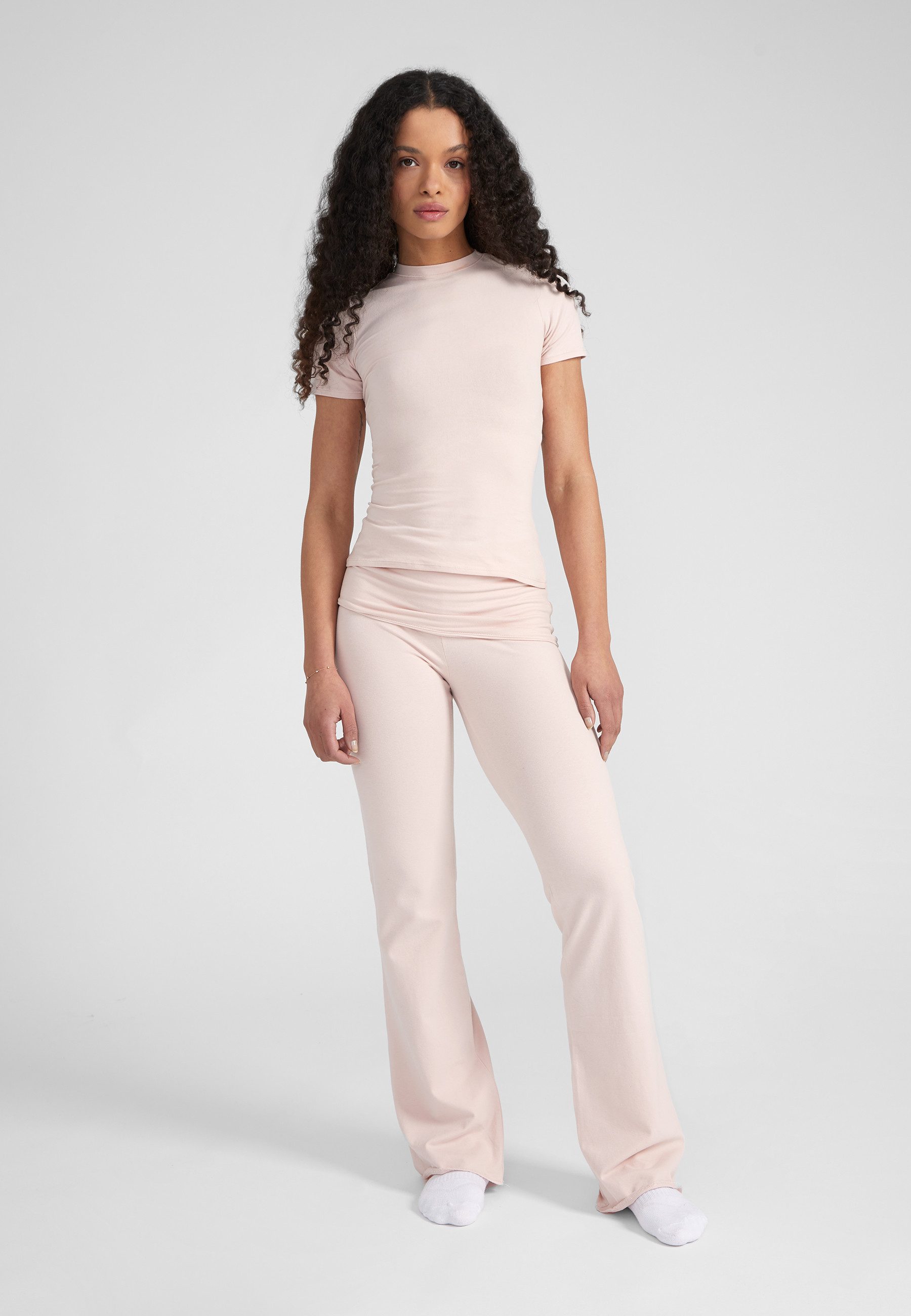 Style Republic Yogahose Freizeithose mit Foldover-Bund